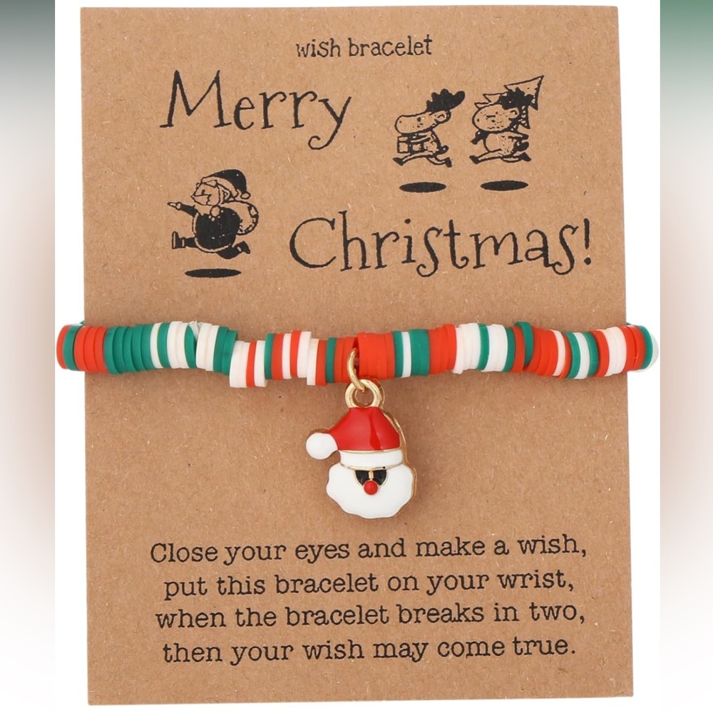 Christmas Wish Bracelet with Santa Charm